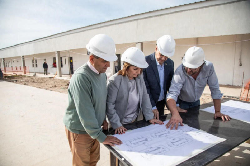 Jorge Macri visito la obra del complejo penitenciario que permitirá cerrar la cárcel de Villa Devoto