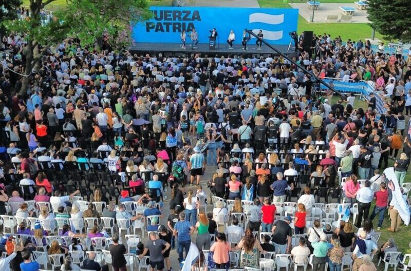 Kicillof, Katopodis y Moreira cerraron la campaña de Fuerza Patria en San Martín