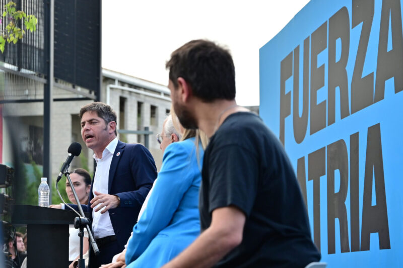 Kicillof, Katopodis y Moreira cerraron la campaña de Fuerza Patria en San Martín