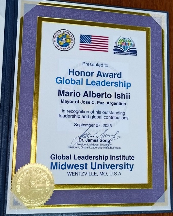 Mario Ishii fue distinguido el la Rep. de Corea por su compromiso con la educación