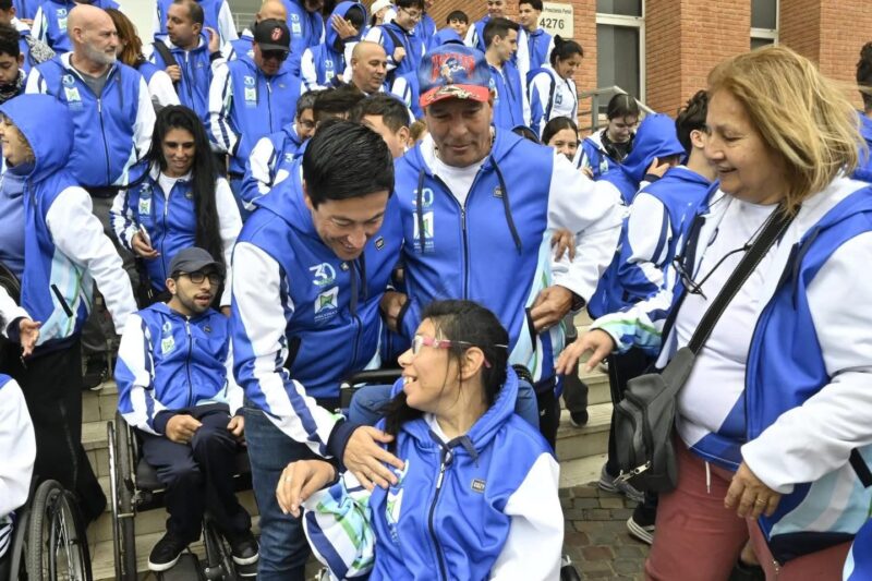 Nardini despidió a la delegación malvinense rumbo a la final de los Juegos Bonaerenses