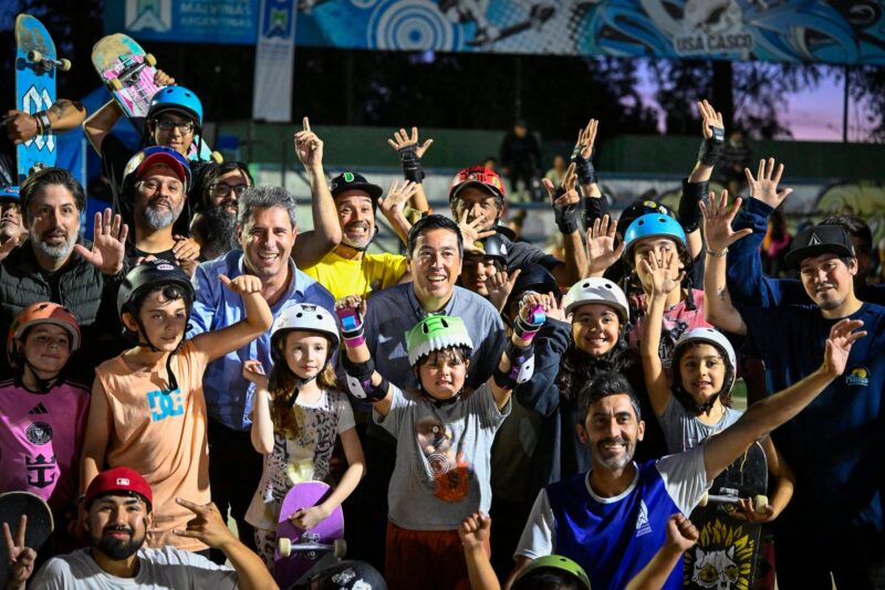 Nardini y Uñac juntos en el marco de la Ley de Deporte Urbano de la Provincia