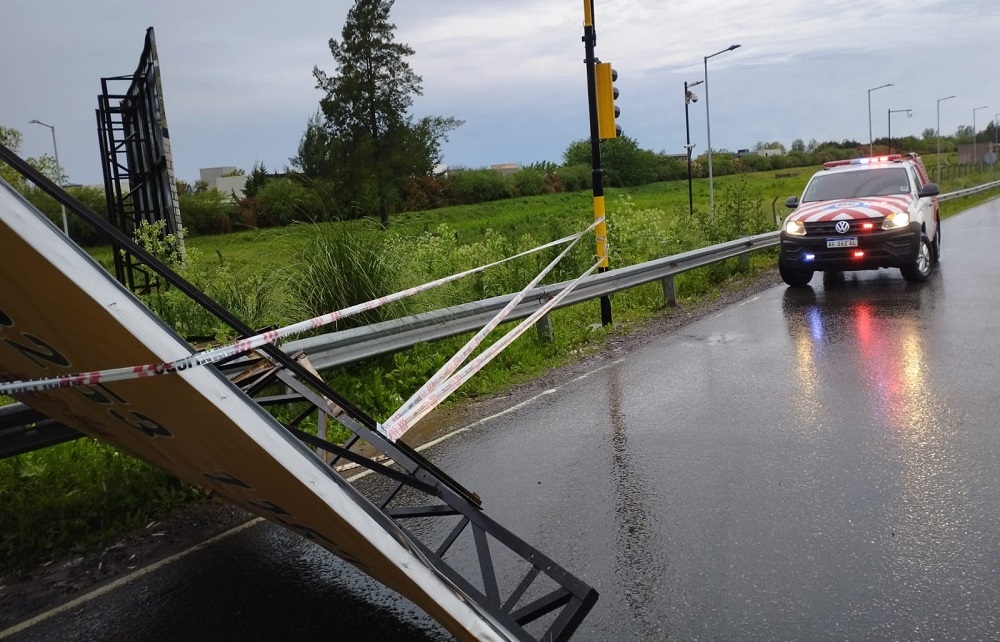 Temporal en Escobar: ráfagas de hasta 70 km/h y casi 50 mm de lluvia en tres horas