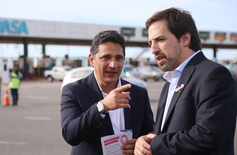 “Un control que salva” Marinucci y Kreplak encabezaron un operativo de seguridad vial y sanitario