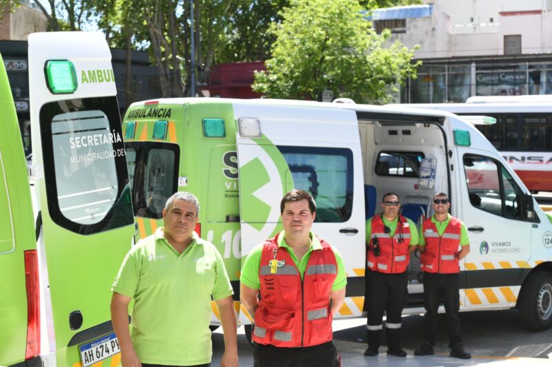 Vicente López amplía el sistema SAME con unidades de última generación para emergencias las 24 horas