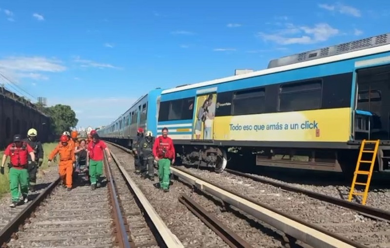 Descarriló el tren Sarmiento en la estación Liniers
