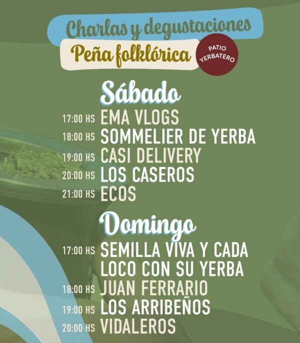 Se viene la Tarde del Mate en el Corredor Aeróbico de San Miguel