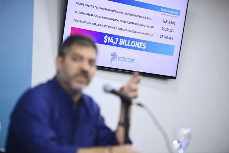 Bianco: “El Gobierno nacional le debe $14,7 billones a la Provincia"