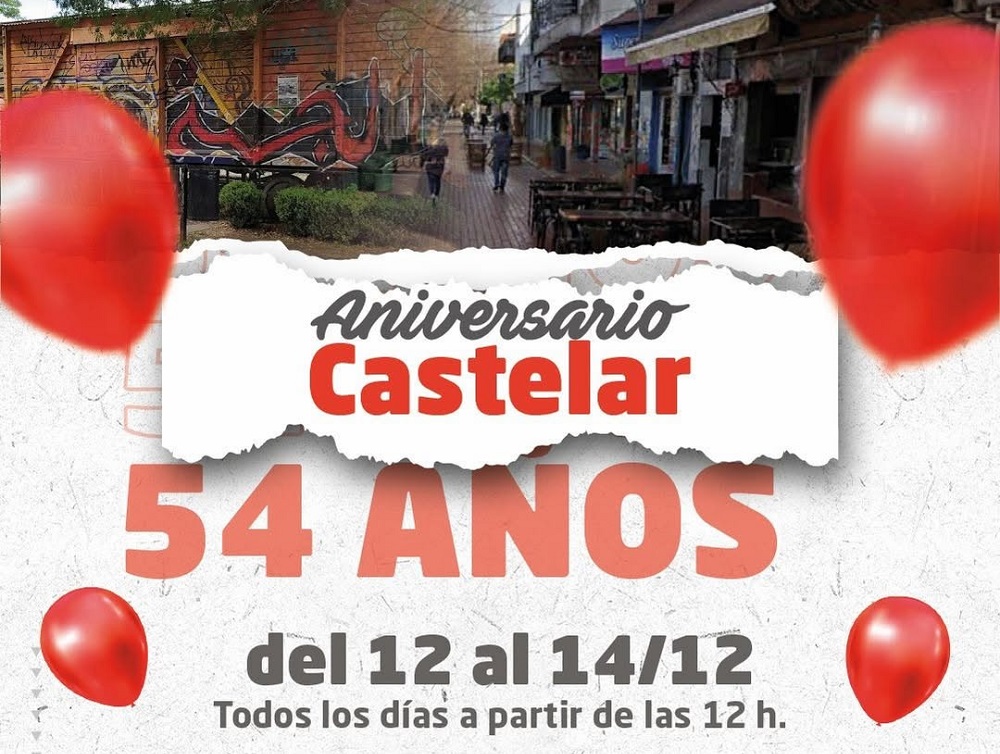 Castelar celebra un nuevo aniversario con actividades culturales y musicales