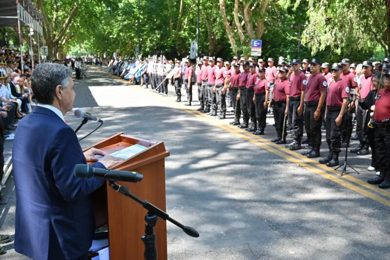 Jorge Macri encabeza el desfile por el noveno aniversario de la creación de la Policía de la Ciudad