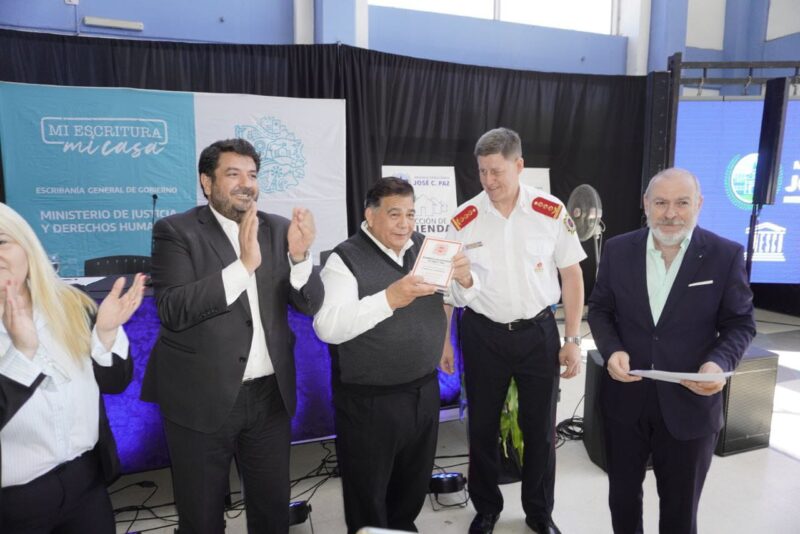 José C. Paz: 346 familias recibieron sus escrituras