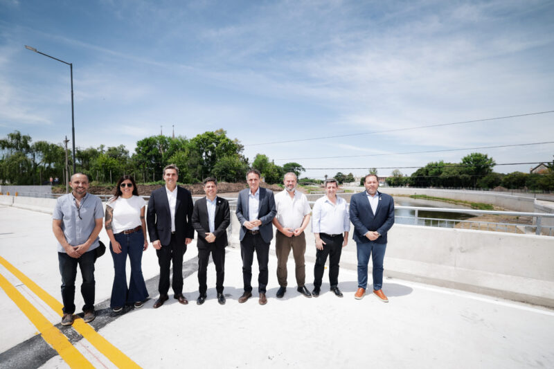 Kicillof inauguró el nuevo Puente Gogna sobre el Río Luján
