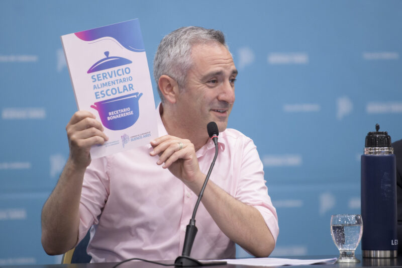La Provincia presentó el 1° Recetario Bonaerense del Servicio Alimentario Escolar