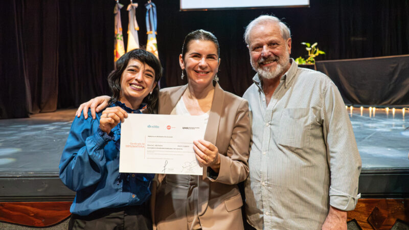 Mariel Fernández entregó diplomas a egresadas y egresados de la UNA de la sede Moreno