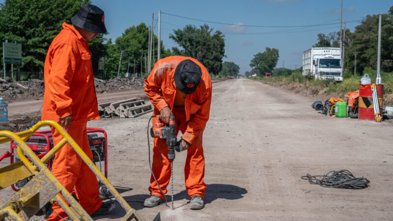 Moreno Avanza la obra de renovación de la Ruta Provincial N° 24