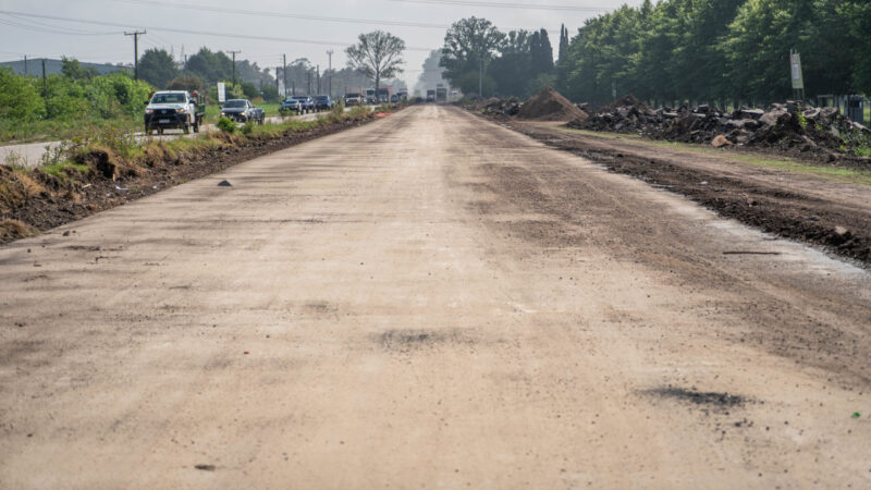Moreno Avanza la obra de renovación de la Ruta Provincial N° 24