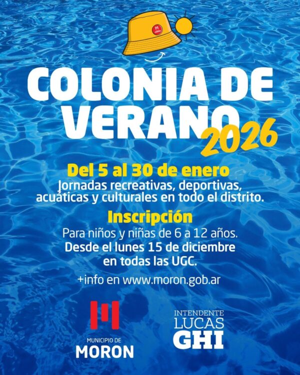 Morón abre la inscripción para las Colonias de Verano 2026