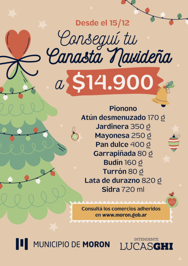 Morón lanza su Canasta Navideña a precio accesible