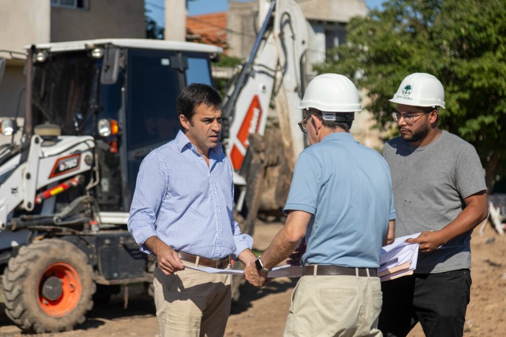 San Isidro: Ramón Lanús supervisó el avance de las obras de integración urbana en Boulogne