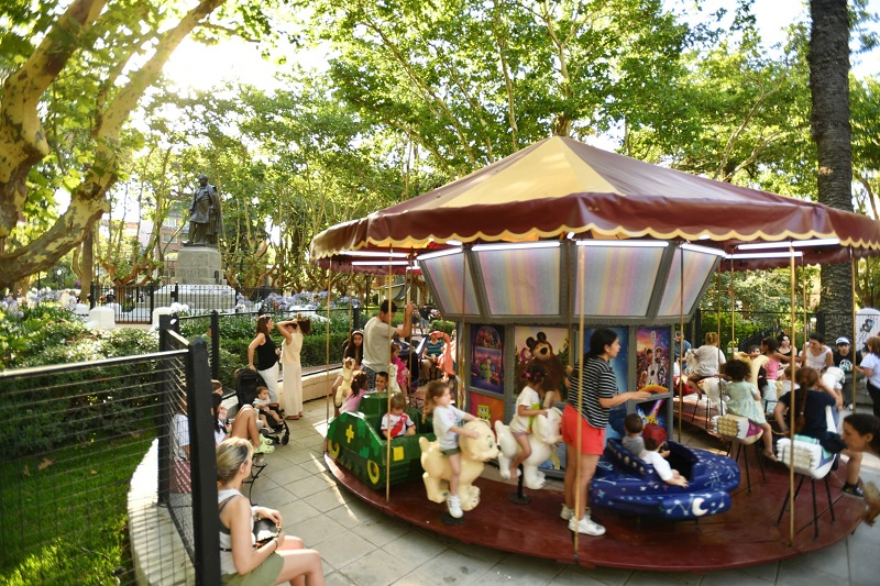 Soledad Martínez en la reinauguración de la Plaza Vicente López y Planes “Esta plaza es un modelo de cómo gestionamos el espacio público”