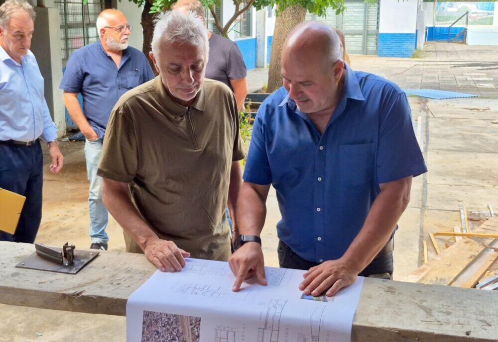 Julio Zamora monitoreó la reforma integral y ampliación de la Escuela Secundaria N° 26 de General Pacheco