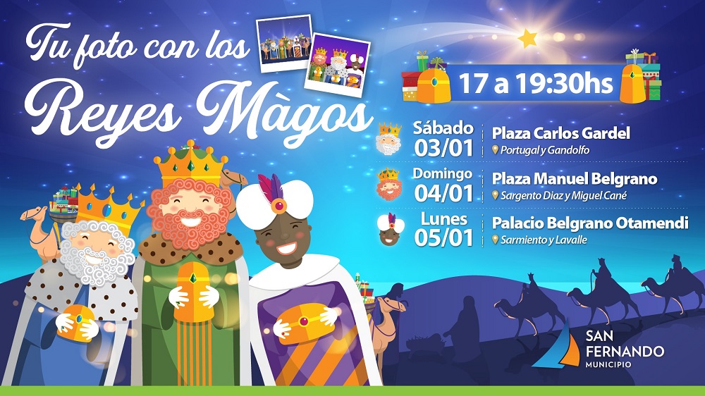 Los Reyes Magos vuelven a San Fernando para sacarse fotos con las familias