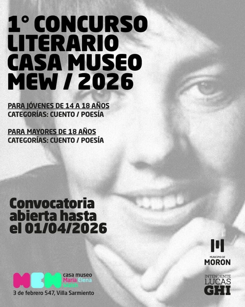 Morón: la Casa Museo María Elena Walsh lanzó su 1º Concurso Literario