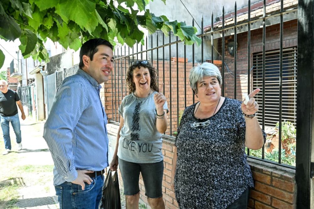Nardini supervisó el avance de obra de la calle Cochabamba