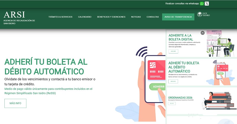 San Isidro hasta el 30 de enero se pueden obtener descuentos en el ABL por pago anual anticipado