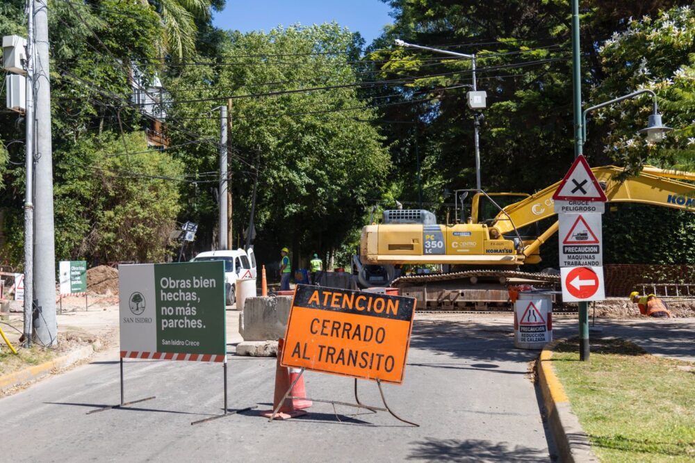 Avanza la obra del Aliviador Alto Perú: habrá cortes y desvíos en el Bajo de Beccar