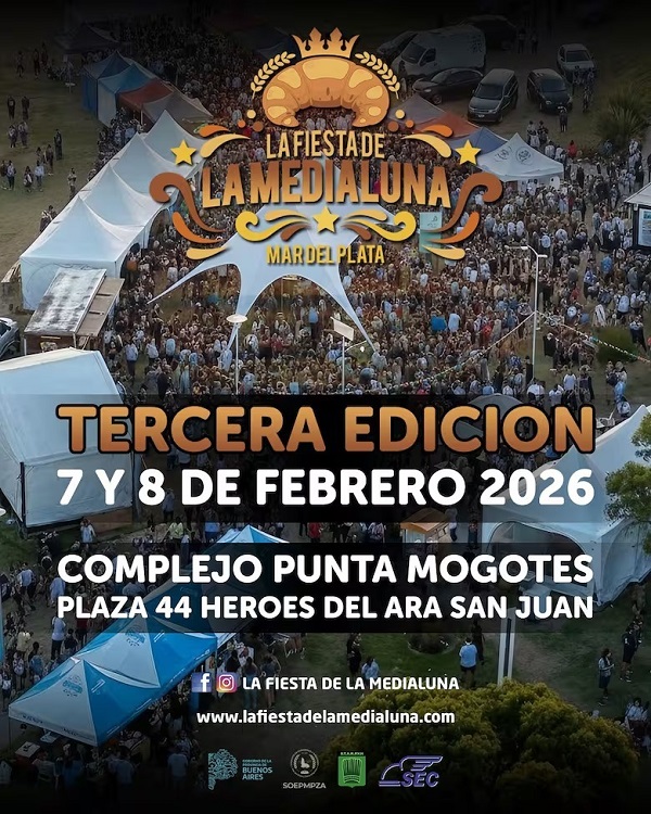 Este finde van por la medialuna más grande del mundo en Mar del Plata