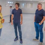 Juan Andreotti visitó la obra de Internación Pediátrica en el Hospital Provincial Cordero