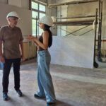 Julio Zamora monitoreó la construcción de un auditorio para brindar espectáculos culturales a la comunidad en Ricardo Rojas