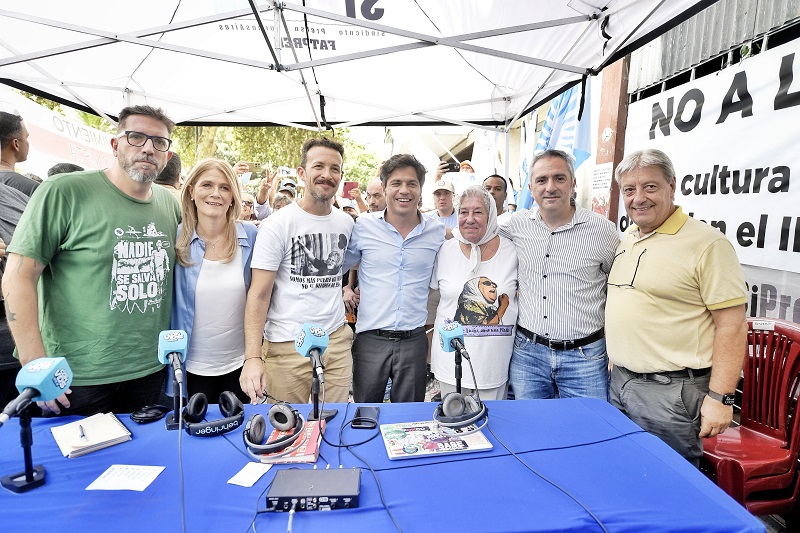 Kicillof en la marcha “Esta reforma laboral la armaron con amenazas y extorsiones”