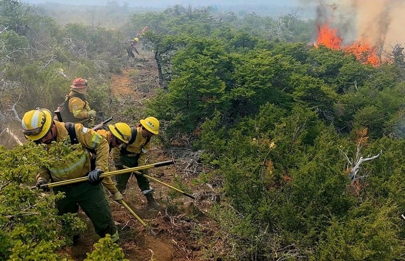 El gobierno de Milei tuvo que pedir la intervención del equipo de la Provincia para combatir el fuego en la Patagonia
