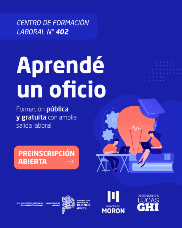 Morón: últimas vacantes para los cursos gratuitos de formación laboral