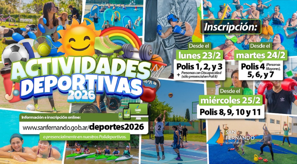 San Fernando empezó la inscripción a sus actividades deportivas anuales