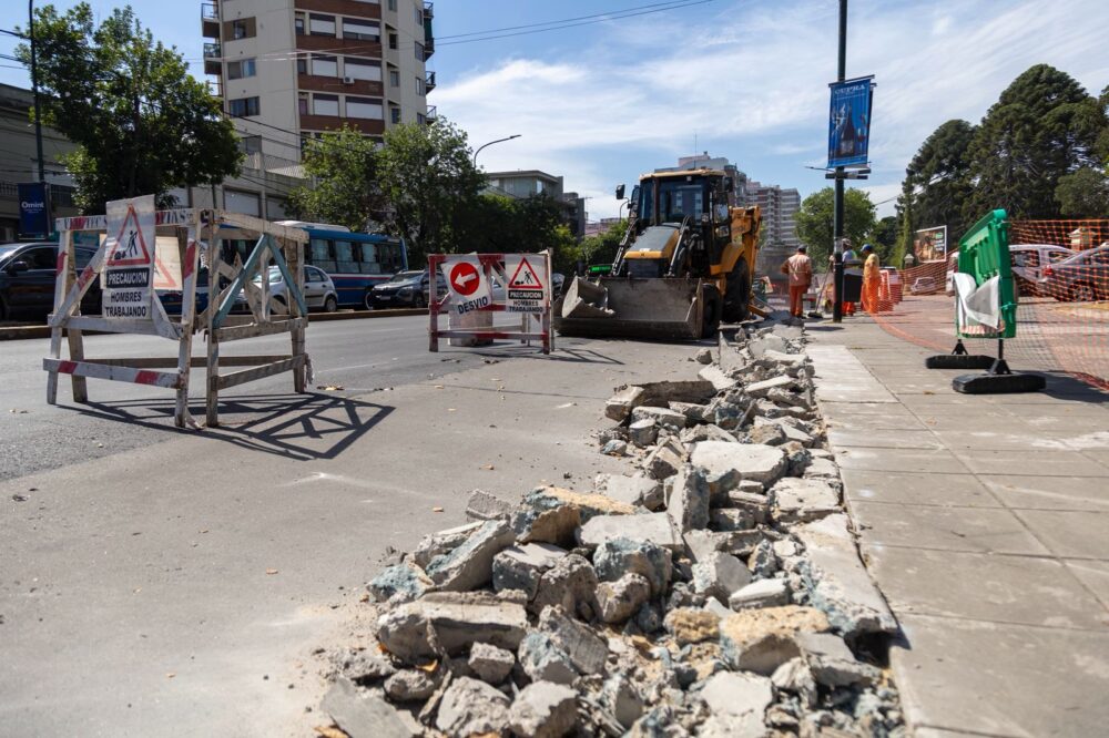 San Isidro avanza con las obras en el cruce de Centenario y Márquez para mejorar el tránsito