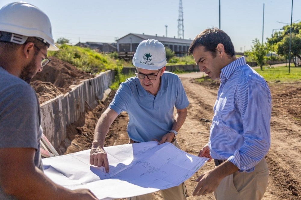 San Isidro las obras pluviales del Barrio Ferroviario ya superan el 45% de avance