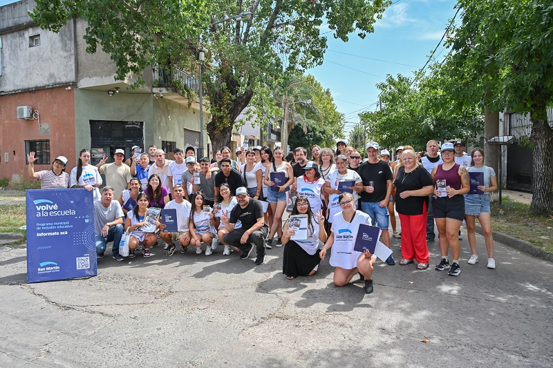 San Martín lanzó la 15° edición de Volvé a la Escuela