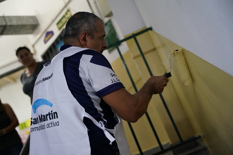 San Martín realizó la 15° edición del programa Buen Comienzo para mejorar escuelas y jardines de la ciudad
