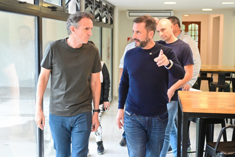 Bedoya, pavimentos y un comedor Sujarchuk y Katopodis anunciaron obras junto a Provincia