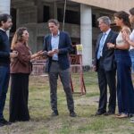 Katopodis recorrió las obras de la Torre de Innovación de la UNSAM