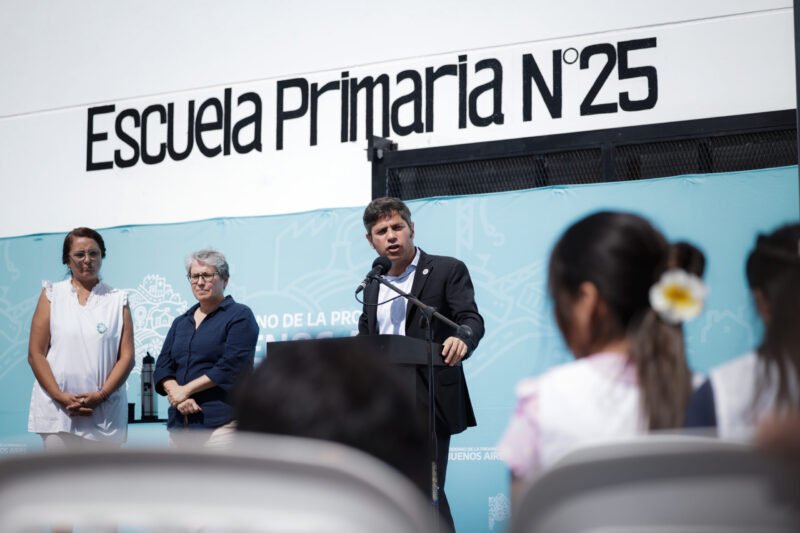Kicillof inaugur la nueva Escuela Primaria N25 en Gral Rodrguez
