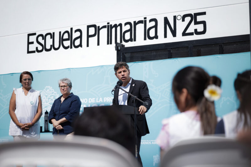 Kicillof inauguró la nueva Escuela Primaria N°25 en Gral. Rodríguez
