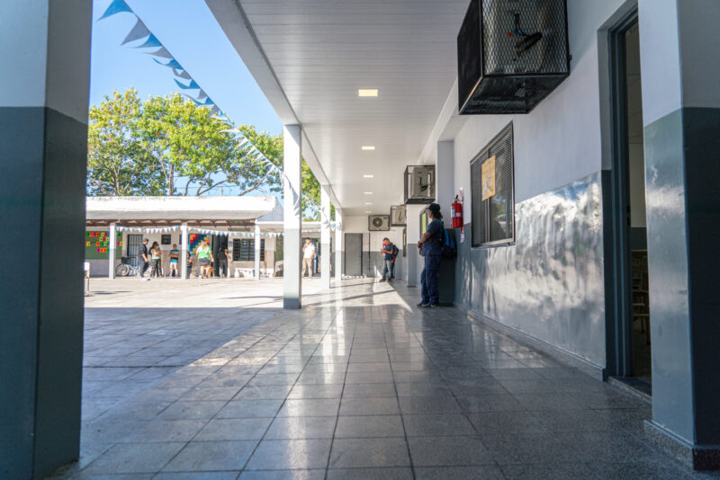Mariel Fernández inauguró obras en la Escuela Secundaria N°7
