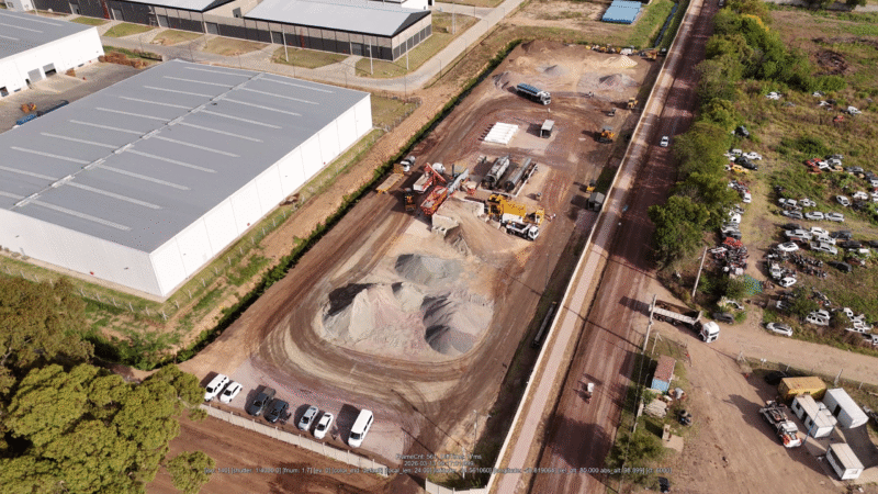 Mariel Fernández recorrió el nuevo predio de la planta asfáltica municipal en el Parque Industrial