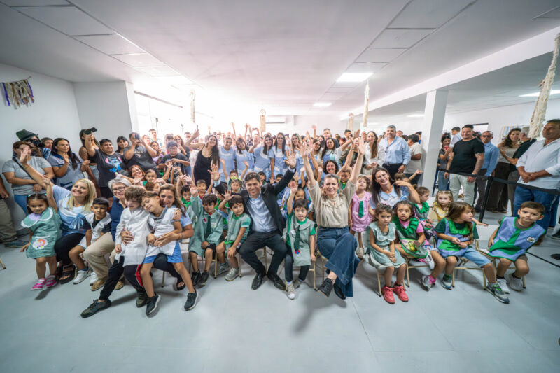 Mariel Fernández y Kicillof inauguraron el nuevo edificio del Jardin N°932