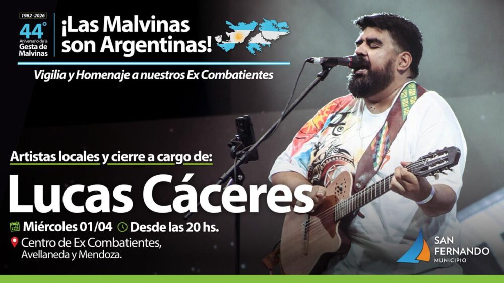 Miércoles 1/4: Homenaje con show folklórico en honor a Ex Combatientes de Malvinas