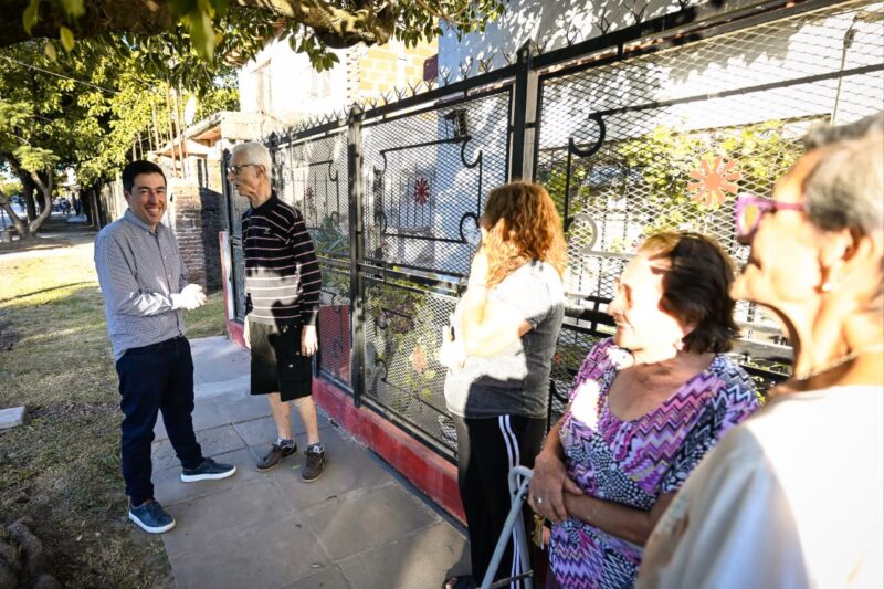 Nardini habilitó una nueva pavimentación en Ing. Adolfo Sourdeaux